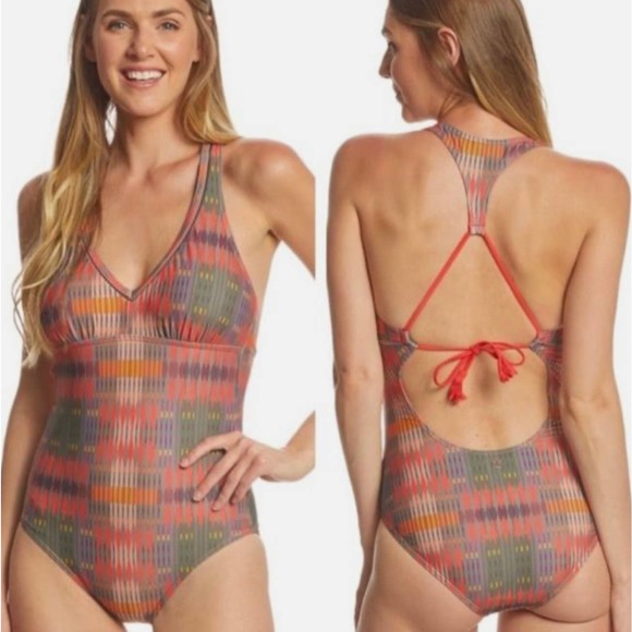 Prana Other - Prana Khari Desert Geo One Piece Bathing Suit small